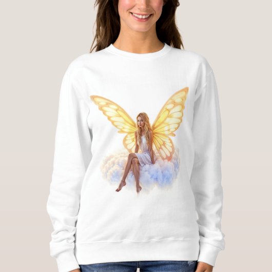 Friedlicher, eleganter und heller Himmel Sweatshirt (Vorderseite)