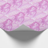 Friedlicher Engel im Rosa Geschenkpapier (Ecke)