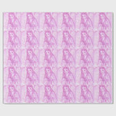 Friedlicher Engel im Rosa Geschenkpapier (Flach)