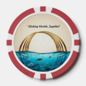 "Friedlicher Fluss" Pokerchips (Vorderseite)