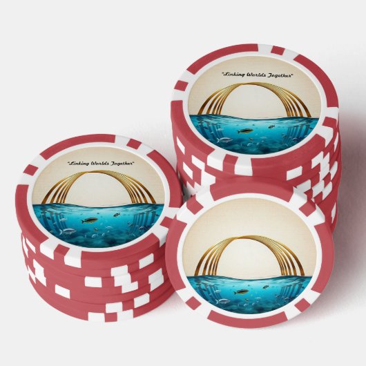 "Friedlicher Fluss" Pokerchips (Stapel)