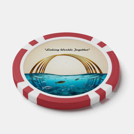 "Friedlicher Fluss" Pokerchips (Einzeln)