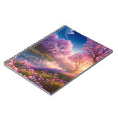 Friedlicher Fluss- und Blume Notizblock (Linke Seite)