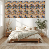 Friedlicher Fluss und Pagoda Kunst, Dichtung und M Fliese