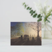 Friedlicher Friedhof Postkarte (Stehend Vorderseite)