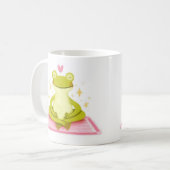 Friedlicher Frosch – Kind_Ones Whimsical Calm Bech Kaffeetasse (Vorderseite Links)