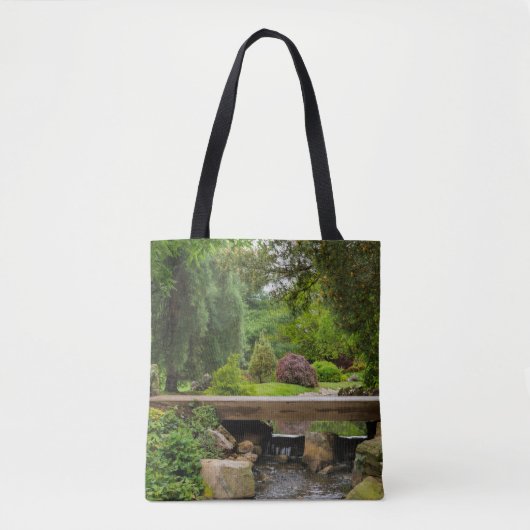 Friedlicher Frühlingsbach Tasche (Vorderseite)