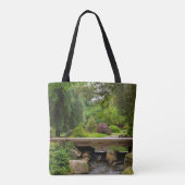 Friedlicher Frühlingsbach Tasche (Rückseite)