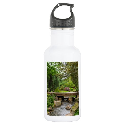 Friedlicher Frühlingsbach Trinkflasche (Vorderseite)