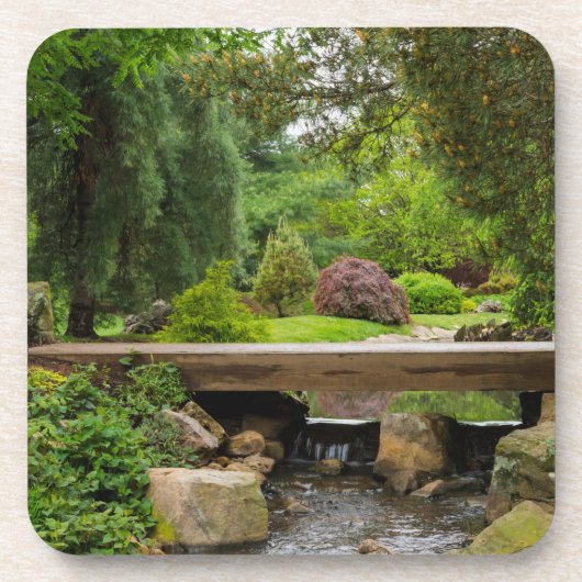 Friedlicher Frühlingsbach Untersetzer (Vorderseite)