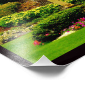 Friedlicher Garten Fotodruck (Ecke)