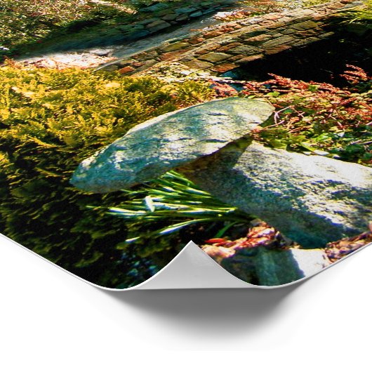 Friedlicher Garten in Guernsey Poster (Ecke)