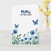 Friedlicher Garten Muttertagskarte Karte (Gelbe Blume)