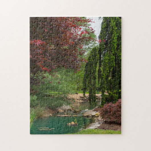 Friedlicher Garten Puzzle (Vertikal)