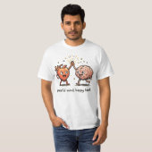 Friedlicher Geist Glückliches Herz T-Shirt (Vorne ganz)