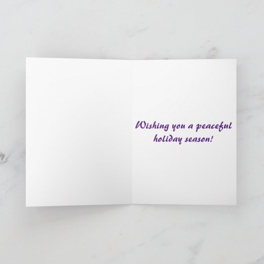 Friedlicher Goldener Urlaub Feiertagskarte (Innenseite)