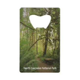 Friedlicher grüner Waldweg in Washington Credit C Geldbeutel Flaschenöffner