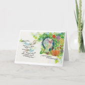 Friedlicher Gruß/Gärtner, geklappte Grußkarte, 5"x Karte (Vorderseite)