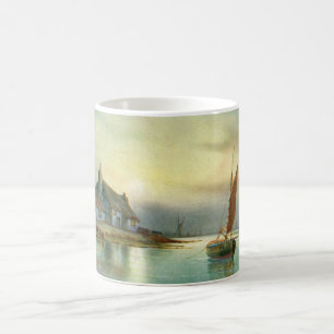 Friedlicher Hafen Kaffeetasse