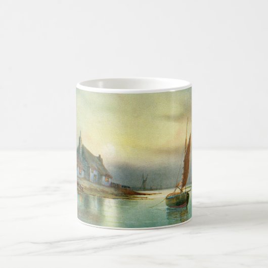 Friedlicher Hafen Kaffeetasse (Mittel)