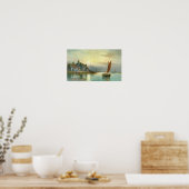 Friedlicher Hafen Poster (Küche)