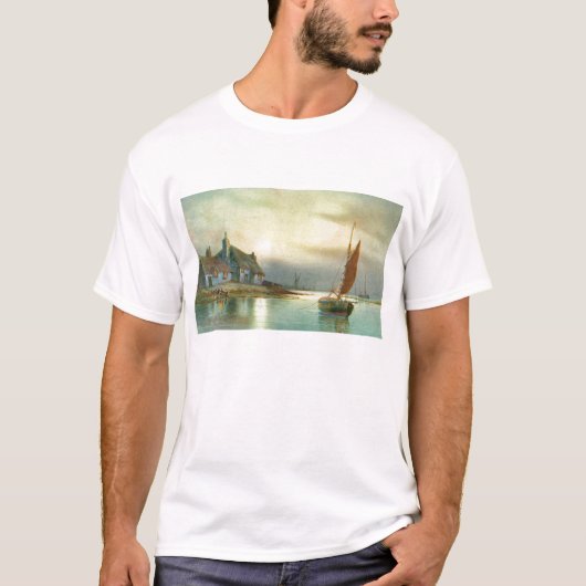 Friedlicher Hafen T-Shirt (Vorderseite)