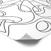 Friedlicher Herbst: Abstrakte Äpfelfärbung Poster (Ecke)