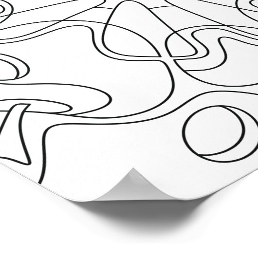 Friedlicher Herbst: Abstrakte Äpfelfärbung Poster (Ecke)