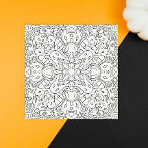 Friedlicher Herbst: Halloween-Magic-Farbkarte