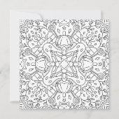 Friedlicher Herbst: Halloween-Magic-Farbkarte (Vorderseite)