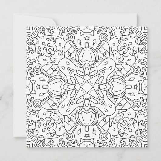 Friedlicher Herbst: Halloween-Magic-Farbkarte (Vorderseite)