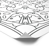 Friedlicher Herbst: Halloween Spooky Night Colorin Poster (Ecke)