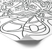 Friedlicher Herbst: Herbst-Blätterplakat Poster (Ecke)