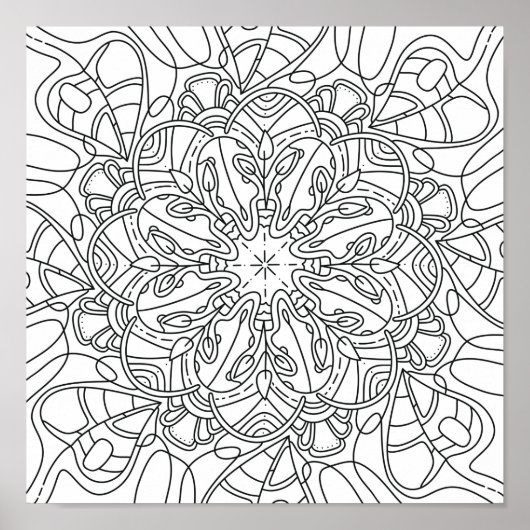 Friedlicher Herbst: Herbst-Blätterplakat Poster (Vorne)