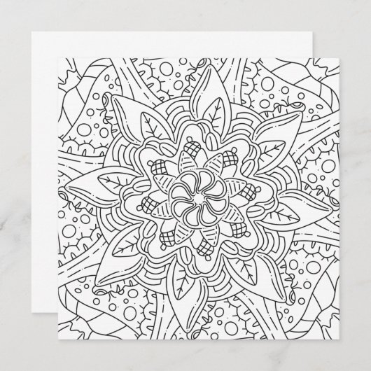 Friedlicher Herbst: Holzfarbenkarte (Vorne/Hinten)