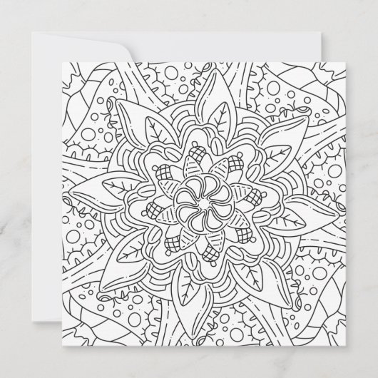 Friedlicher Herbst: Holzfarbenkarte (Vorderseite)