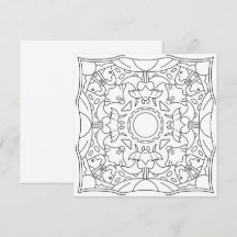 Friedlicher Herbst: Spooky Night Coloring Card