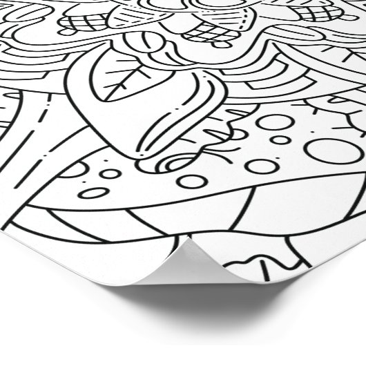 Friedlicher Herbst: Waldfärbung Poster (Ecke)