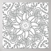 Friedlicher Herbst: Waldfärbung Poster (Vorne)