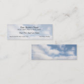 Friedlicher Himmel mit Wolken Mini Visitenkarte (Vorne/Hinten)