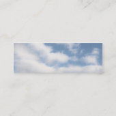 Friedlicher Himmel mit Wolken Mini Visitenkarte (Rückseite)