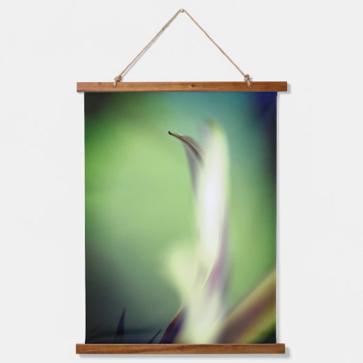 Friedlicher Holzteppich Wandteppich Mit Holzrahmen (Vorderseite)