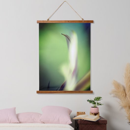 Friedlicher Holzteppich Wandteppich Mit Holzrahmen (Schlafzimmer)