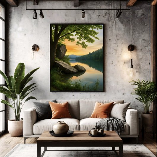 Friedlicher Horizont Poster