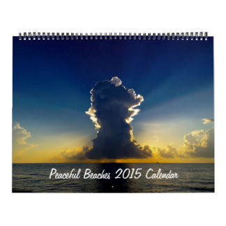Friedlicher Kalender der Strand-2015