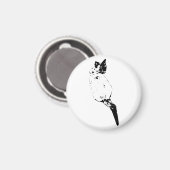 Friedlicher Kater auf dem Kühlschrank Magnet (Vorderseite/Rückseite)
