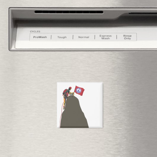 friedlicher Kletterer Magnet (In Situ (Geschirrspüler))