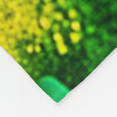 Friedlicher Kunstwaldstrom Fleecedecke (Ecke)