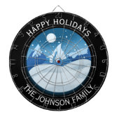 Friedlicher Landschaft Mit Frost Custom Dartscheibe (vorne)