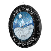 Friedlicher Landschaft Mit Frost Custom Dartscheibe (Vorderseite rechts)